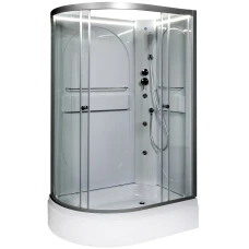 Душевая кабина Deto L 520 R N 120х80 с гидромассажем и LED подсветкой